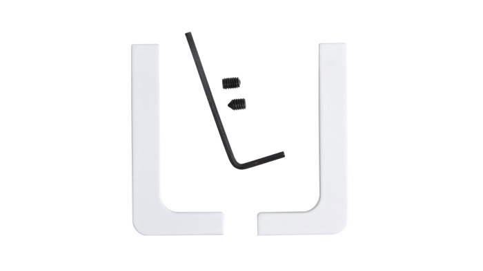 Комплект закрытых заглушек 051GOLA профилю L (лев+прав), белый BOYARD