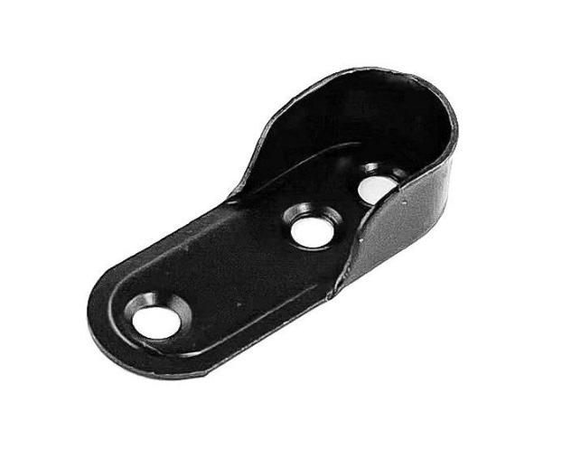 Штангодержатель для овальной трубы черный штамповка