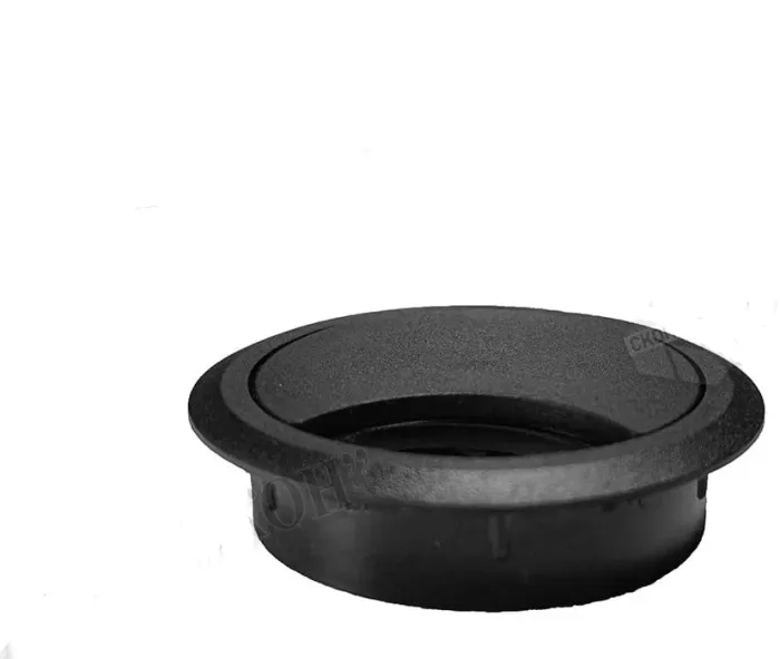 Розетка под кабель, черная (уп 25 шт)