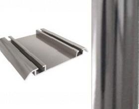 АЛ Серебро ГЛЯНЕЦ нижняя направляющая 6м МП