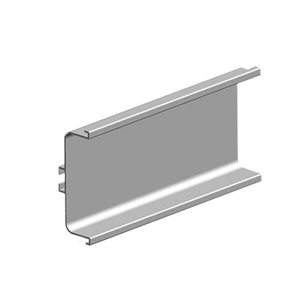 Ручка-профиль GOLA горизонтальный С-обр 4м, Матовое серебро