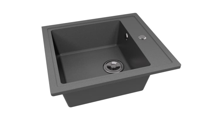Мойка 505*460 квадрат ПРЕМИАЛ АНТАРЕС Астероид матовый сифон в комплекте