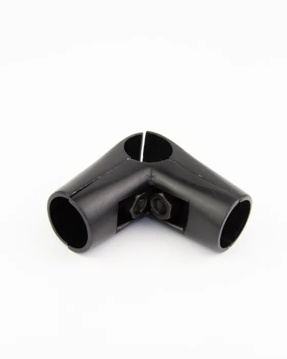 04 UNO Крепеж двуплечий угол 90 черный