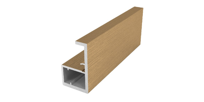 Профиль алюминиевый для фасадов ручка (золото браш) MANTO 3м Premial  