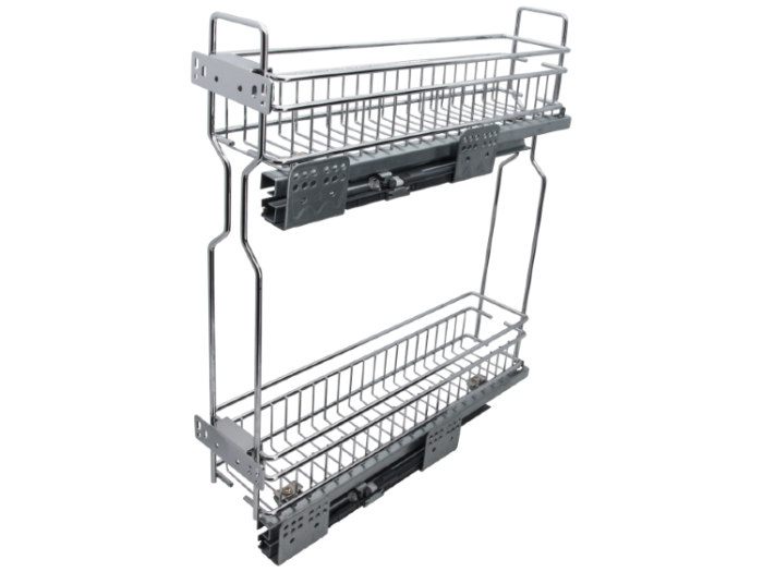 Корзина 200 боков. крепл. 2-х ярусн. напр. полн. выдв. с дов. правая Аврора JET