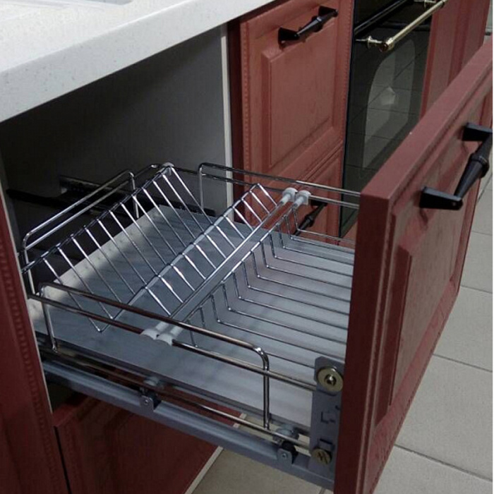 Корзина 450 с сушкой д/посуды1-ур. шар.напр. с дов.SICILIA  Ametist