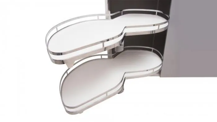 Волшебный уголок 450 (900-1000) 2-ур правая, хром поворотно-выкатной BOYARD 