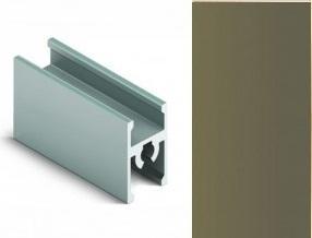 АЛ Матовая шампань темная Рамка средняя под винт 6м МП