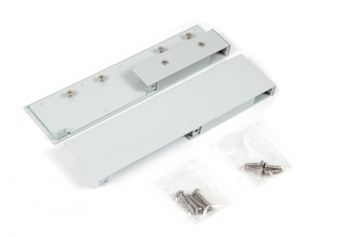 Держатель передней стенки СТАРТ высокого внутреннего с прямыми боковинами, серый BOYARD (20)