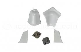 Комплект для плинтуса Бриллиант Белый (алюминий)KORNER