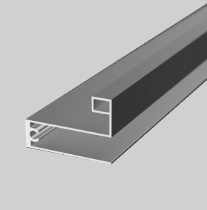 АЛ Матовое Серебро Рамка нижняя 5,8м (к узкой системе 163,164,165) 223 MODUS 
