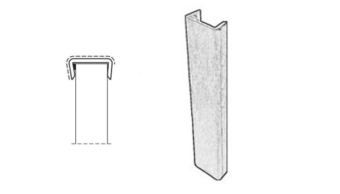 Заглушка цоколя Белый Матовый Н150мм
