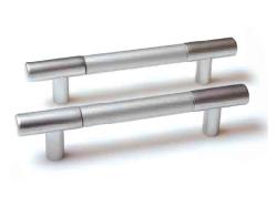 Ручка-рейлинг пластик С15 96мм, хром/металлик (уп.-300 шт.)