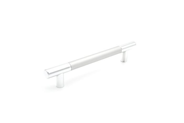 Ручка-рейлинг пластик С15 192мм, хром/металлик (уп.-100 шт.)