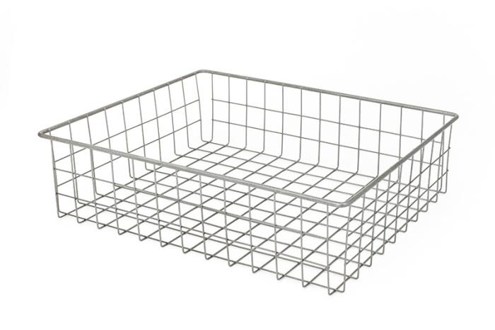 Сетчатая корзина 400*190*400 белая (без направляющих)