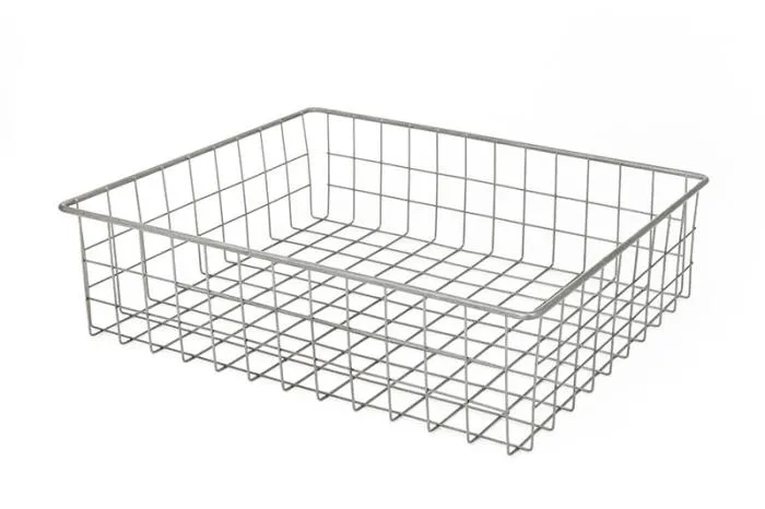 Сетчатая корзина 400*190*400 белая (без направляющих)