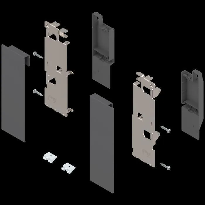 Держатель фасада Legrabox высота C для внутр ящиков орион серый R+L