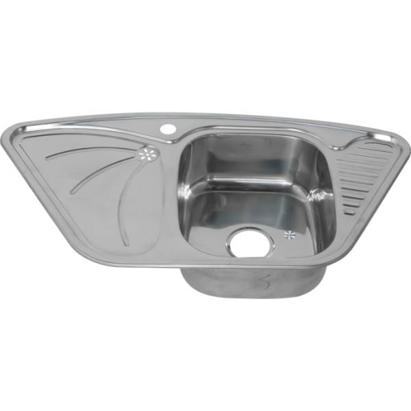 Мойка 950*500*180*0,8мм угловая  MELANA (7)