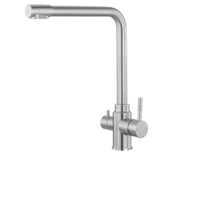 Смеситель для кухни сатин с краном для питьевой воды S3630