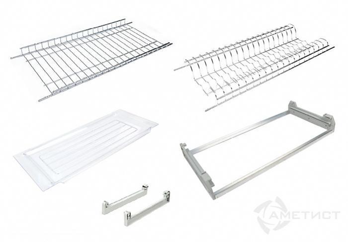 Посудосушитель 2-ур. база 800мм, хром, 1 поддон SIENA Ametist Италия
