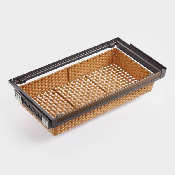 Корзина для белья 564*480*140 полного выдвижения ПВХ ротанг, цвет Naka, Unihopper