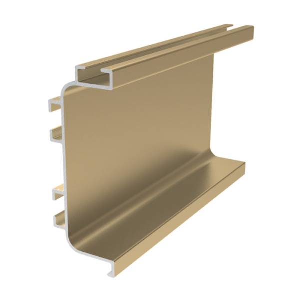 Ручка-профиль GOLA  для горизонтальных баз С-обр 6м золото матовое PREMIAL