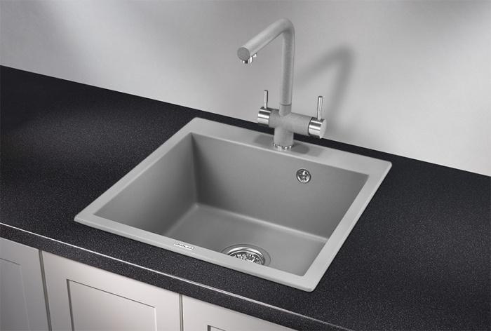 Мойка 510*505 Granula 5102 кварц АЛЮМИНИУМ 