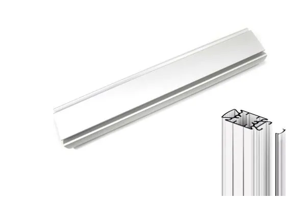 Алюминиевый профиль STILOS light с подсветкой алюминий  L=3000мм  