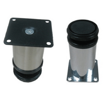 Ножка 50*100 хром, на металлической  площадке (уп.-100шт)