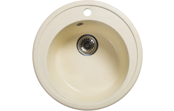 Мойка 490*490 круглая 02 Крем (Бисквит)
