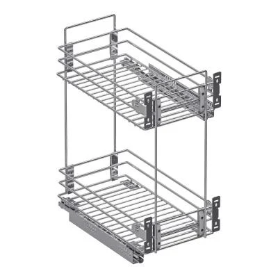 Корзина 300 универс. крепл. 2-х ярусн. напр. GTV с дов. 450×266×551, хром 