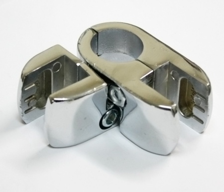 78Jr+52Jr Крепление труба-ДСП (стекло) и вкладка