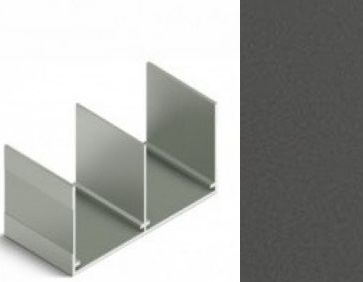 АЛ Графит СОФТ ТАЧ/Диамант серый Верхняя направляющая 6м МП 