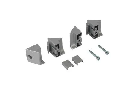 Держатель гардеробной штанги, замак, алюминий STILOS Италия (2шт-ком)