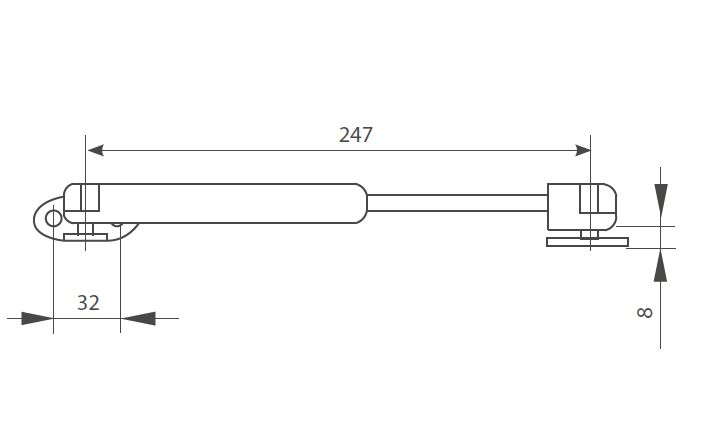 Газ лифт 100N 107А, JET
