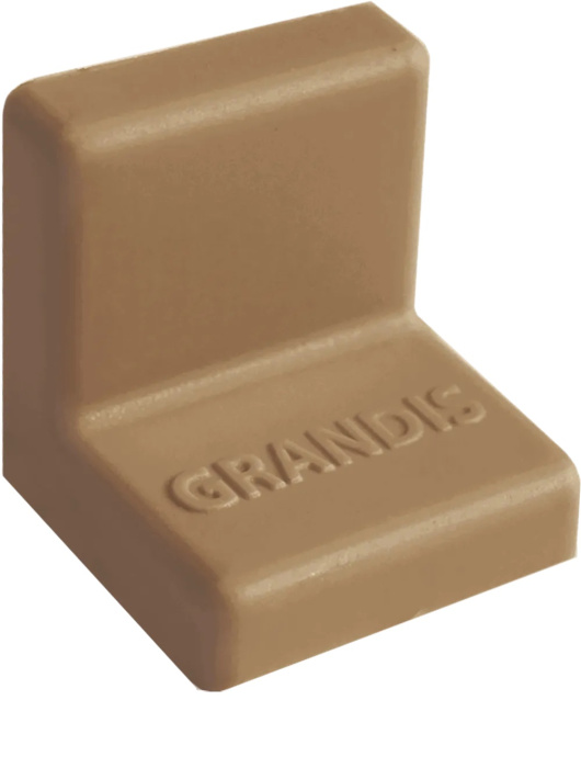 Накладка GRANDIS орех пластик. к уголку 25х25 (200)