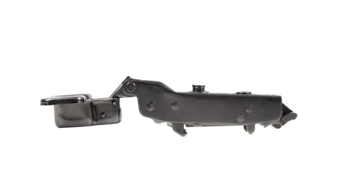 Петля полунакладная с доводчиком 105* Clip-On 800B б/планки черный никель JETLine