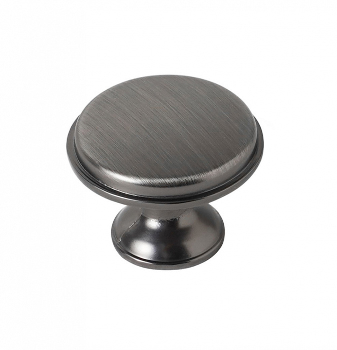 169Z.MBBNQ Ручка-кнопка мебельная 28 мм, браш.черный никель JET