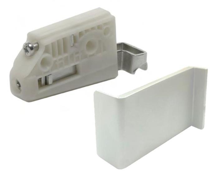 Навес левый 806 АВС(типа Camar) с заглушкой белый до120кг на пару