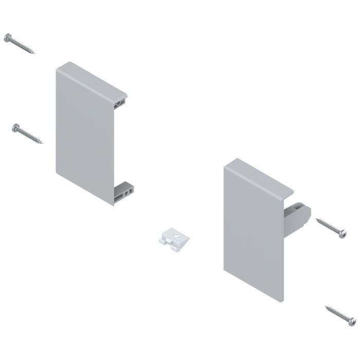 Держатель передней панели  TANDEMBOX Н=84мм (М) левый серый ZIF.71MO FRO L V100 BLUM