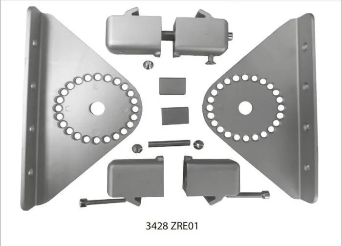 Полкодержатель с изменяемым углом наклона алюминий STILOS (Италия) (компл.-2шт)