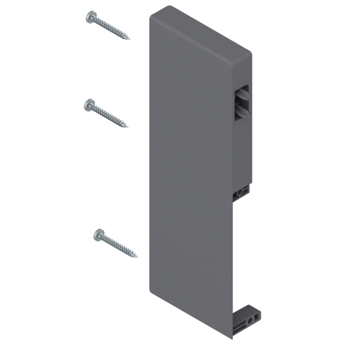 Держатель передней панели  TANDEMBOX Н=167мм (C) левый правый серый ZIF.74C0 FRO BLUM 