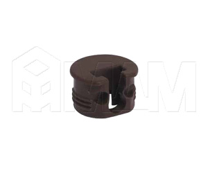 Полкодержатель для деревянных полок с фиксацией, коричневый+ винт SI03