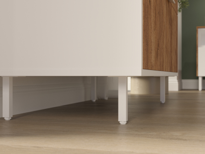 Опора 20х20х120 регулируемая черная, Россия 