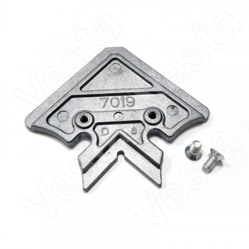 Крепежный уголок с винтами к профилю широкому ALP2008 ( в комплекте 4 угол.+8 винт) силумин