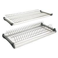 Посудосушитель 2-ур. база 450 мм, хром ВАРИАНТ-3 (Инд.упак)