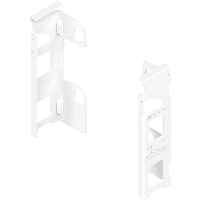 Держатель задней стенки Legrabox высота "M", белый шелк, левая+правая ZB7M000S HO-RW MP SW-M BLUM 