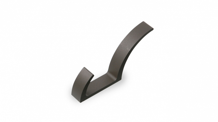 Крючок однорожковый РК026.020.010 Черный глубоко-матовый Валмакс