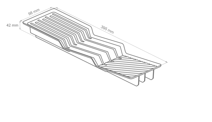 Вкладыш для ножей в лоток AQ TRAY графит