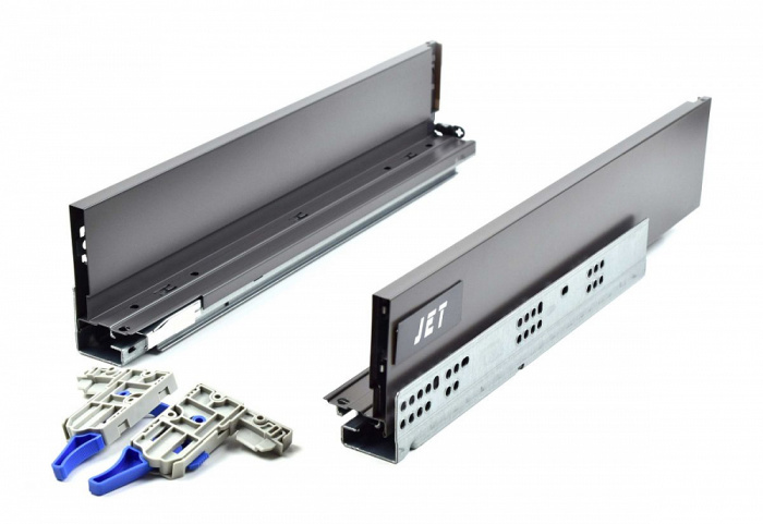 Ящик JETBOX ULTRA Н-170 с дов. полн. выд. 350мм антрацит JET